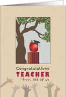 Graduation Teacher From All of Us Congratulations card