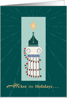 Law Pillar and Pen Nib Happy Holidays card