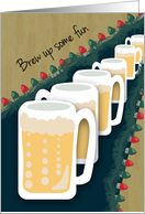 Brew Up Some Fun Happy Holidays Beer Business card