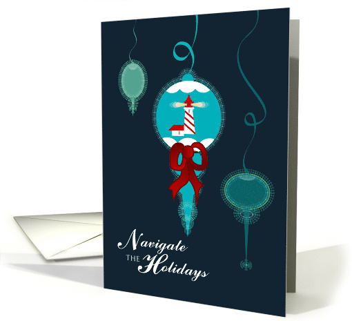 Lighthouse Navigate Happy Holidays card (1654728)