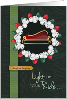 Sleigh Bells and Lights Season’s Greetings card