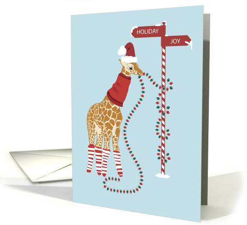 Giraffe in Neck Sweater Holiday Joy card (1660688)