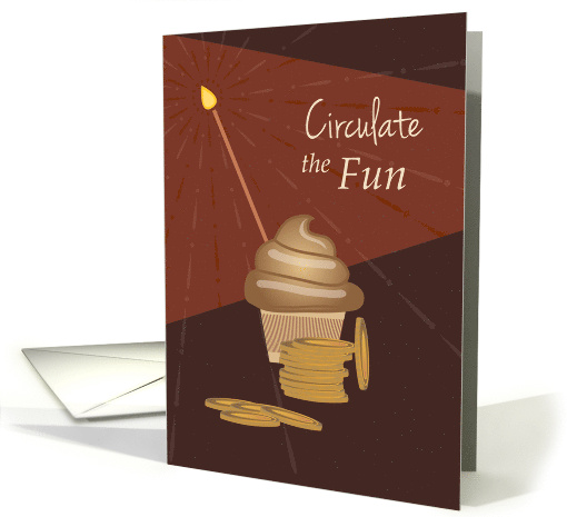 Cupcake and Coins Happy Birthday Numismatist card (1668698)