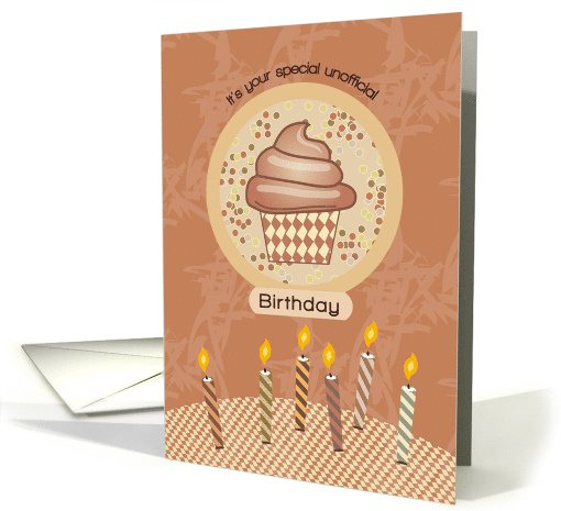 Unofficial Alternate Birthday Cupcake Candles card (1670450)