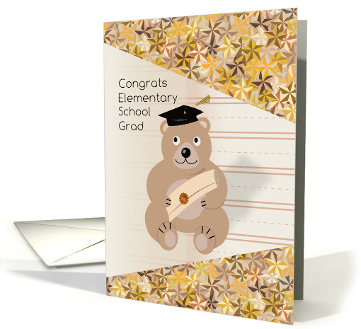 Bear Congratulations Elementary Graduation card (1676802)