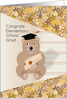 Bear Congratulations Elementary Graduation card