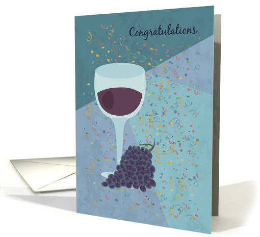 Grapes and Confetti Congratulations card (1676910)