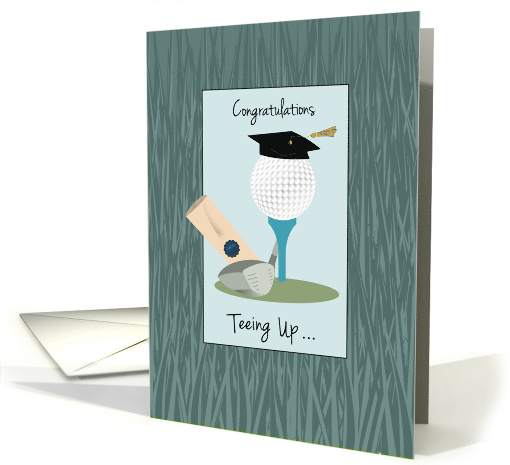 Sports Golf Congratulations Graduate card (1677242)