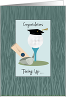 Sports Golf Congratulations Graduate card