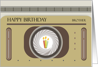Camera Candles with Film Strip Happy Birthday Brother card