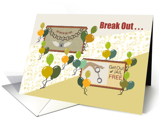 Get Out of Jail Free Happy Birthday card (1679850)