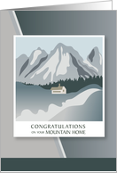 Congratulations Mountain House with Pine Ridge card