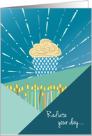 Happy Birthday Radiate Candles card