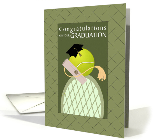 Congratulations Graduation Tennis Ball card (1681632)