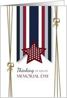 From All of Us Memorial Day Ribbon Stars Thinking of You card