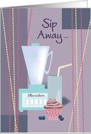 Smoothie Retro Happy Birthday card