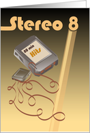 Eight Track Tape Happy Birthday Vintage card