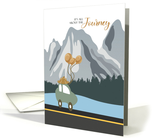 Journey Car Mountains Birthday card (1683138)