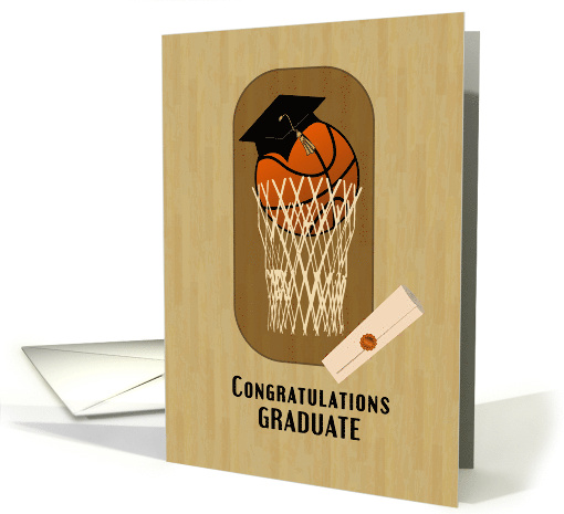 Basketball Graduation Congratulations card (1684650)