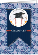 Baseball Graduation Congratulations card