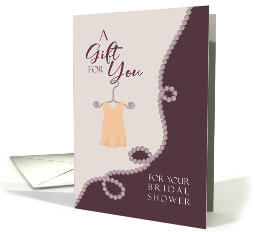 Bridal Shower Gift Hanging Dress card (1687096)