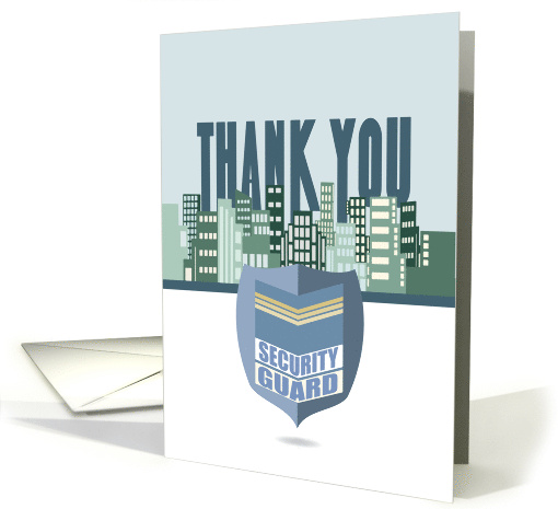 Security Shield Thank You for Security Guard card (1688952)