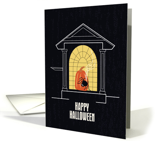 Happy Halloween Spinning Spider Window card (1700424)