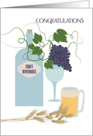 Craft Beverages Congratulations Fair Award card