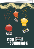 8 Track Cassette Ornaments Happy Holidays card
