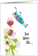 Valentine’s Day Flutter Butterfly card