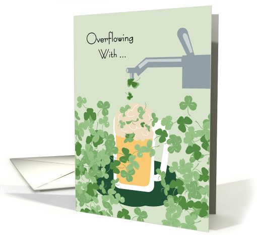 Shamrocks on Tap St. Patrick's Day card (1727676)