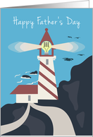For Dad Lighthouse Bulb Happy Father’s Day card
