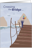 Crossing the Bridge Congratulations card