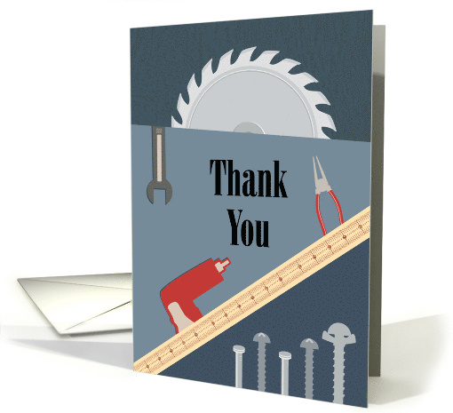 Riveting Thank You for Lending Tools card (1749232)