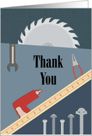 Riveting Thank You for Lending Tools card