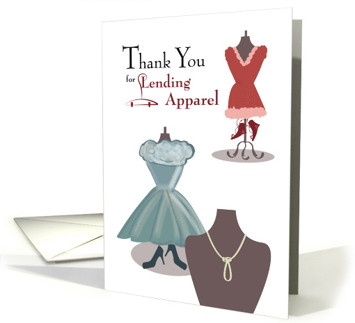 Thank You Lending Apparel with Dresses card (1749254)