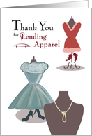 Thank You Lending Apparel with Dresses card