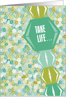 For Her Take Life One Bead at a Time Encouragement card