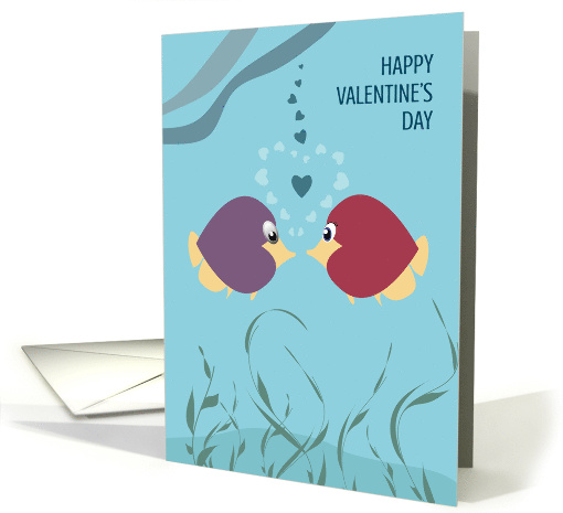 Heart Fish Happy Valentine's Day card (1754140)