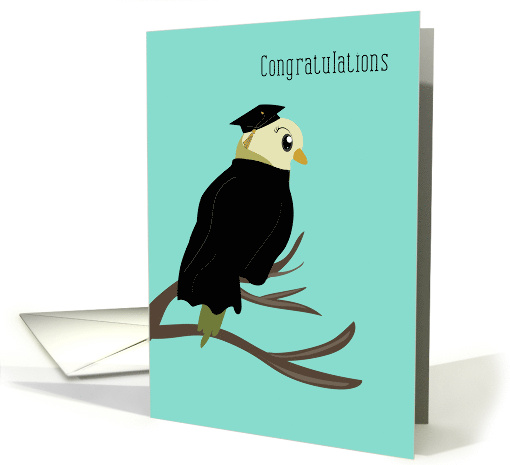 Parakeet with Graduation Cap and Robe Congratulations card (1754396)