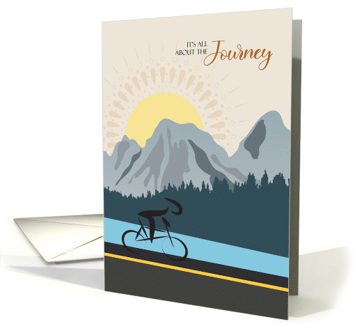 Bicylist on Journey Encouragement card (1754486)
