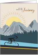 Bicylist on Journey Encouragement card