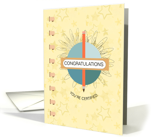 Certification Binder Congratulations card (1763794)