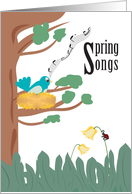 Spring Songs Happy Spring card