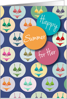 Bathing Suits Happy Summer card