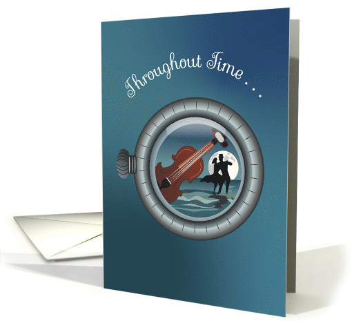 Dance Throughout Time Violin at Night card (1765870)