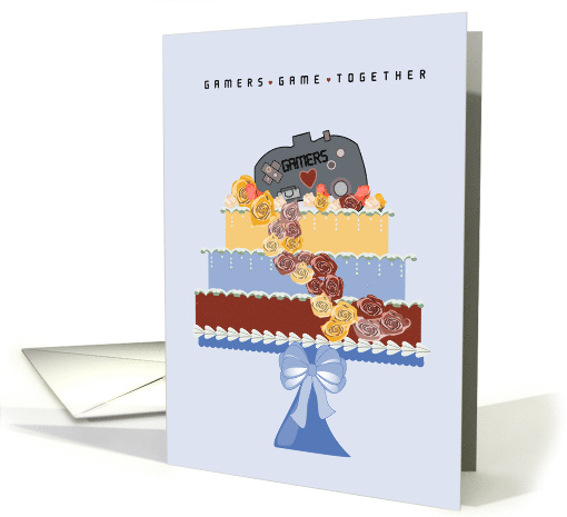 Gamers Game Together Wedding Congratulations card (1770380)