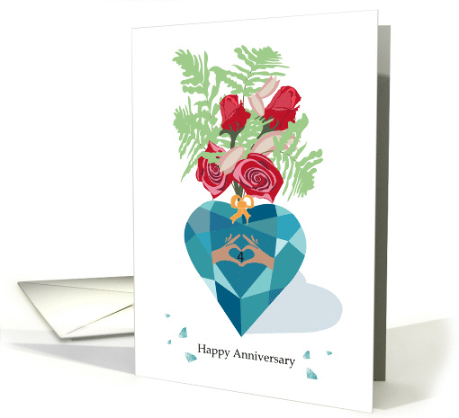 Topaz for 4th Year Happy Anniversary card (1771672)