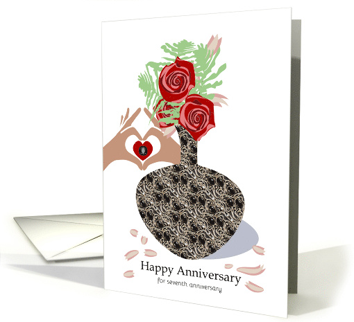 Onyx for 7th Year Happy Anniversary card (1771808)