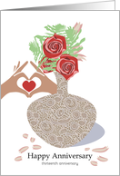 Historical Lace for 13 Year Happy Anniversary card